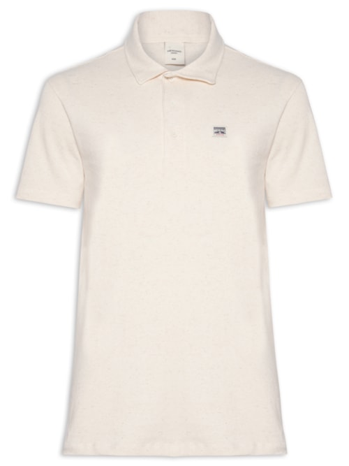 Polo Masculina Comfort Fit Linho Heritage – Off White