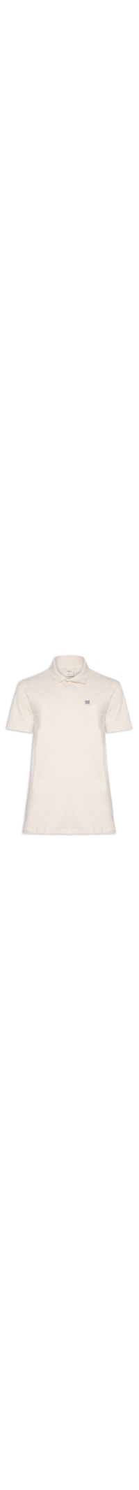 Polo Masculina Comfort Fit Linho Heritage - Off White
