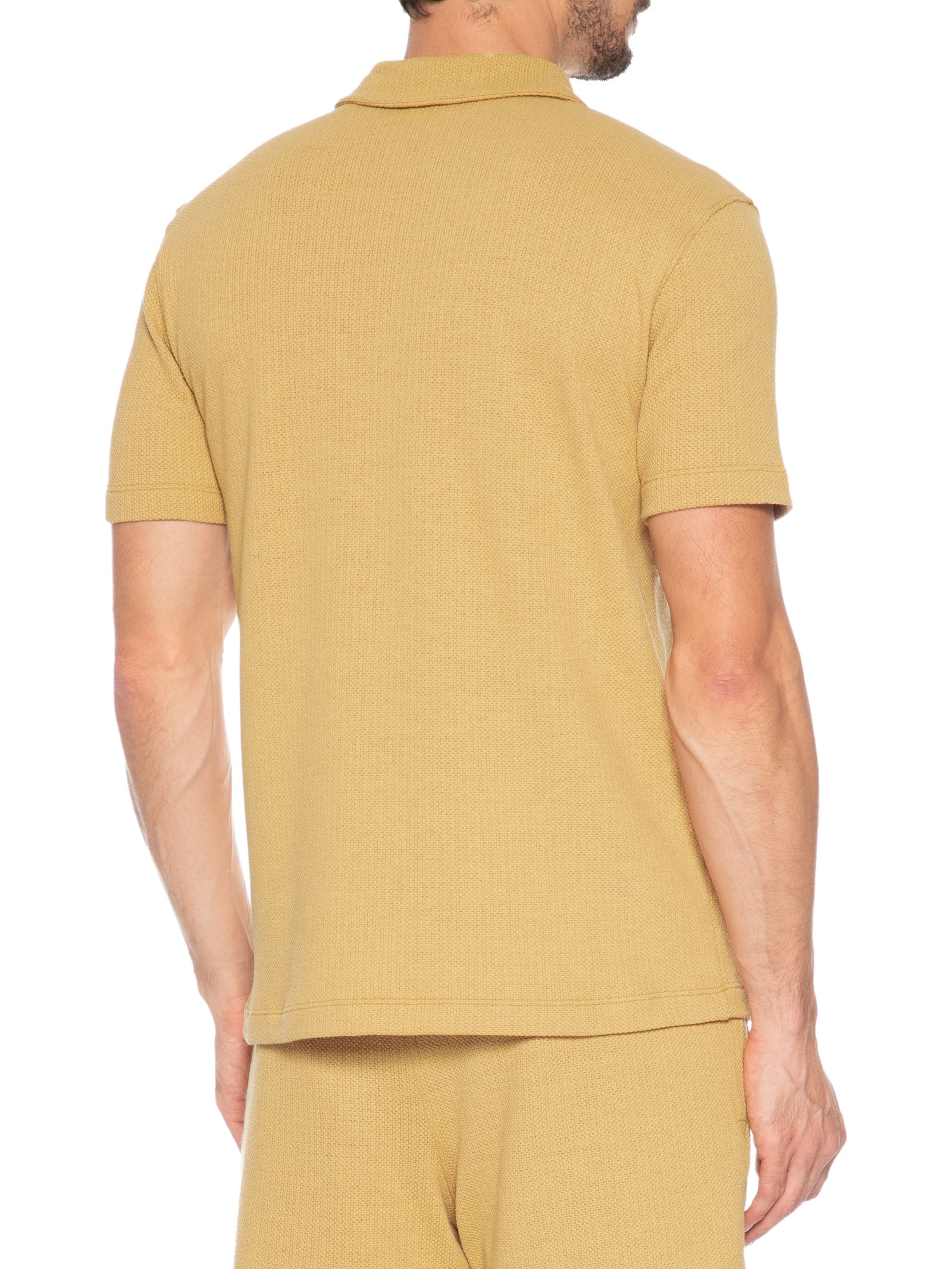 Polo Masculina Comfort Knit Marrom Fila
