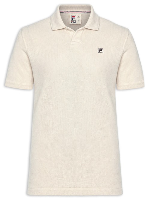 Polo Masculina Comfort Knit - Off White