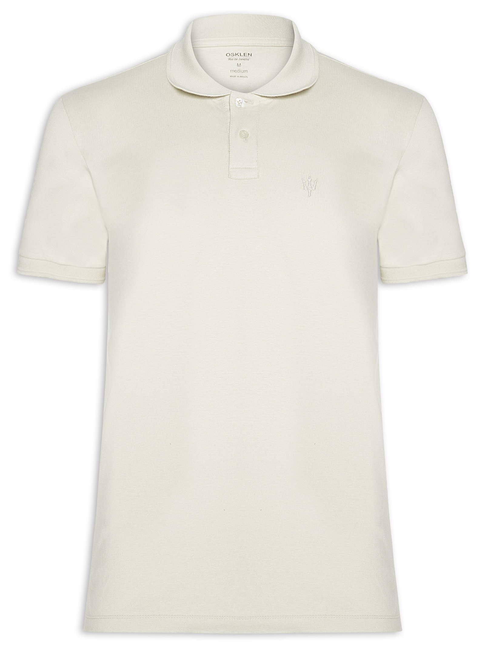 Pólo Masculina Coroa Comfort Bege Osklen