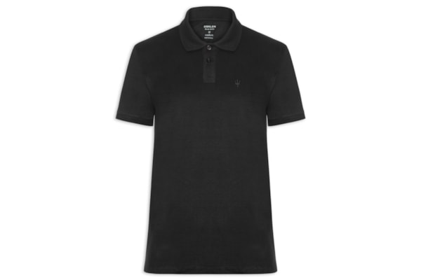 Pólo Masculina Coroa Comfort - Preto