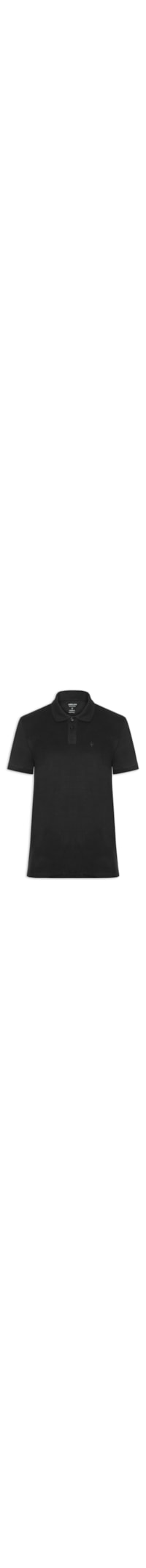 Pólo Masculina Coroa Comfort - Preto