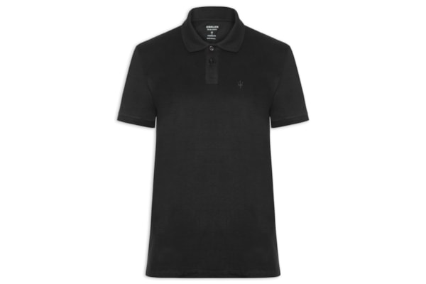 Pólo Masculina Coroa Comfort - Preto