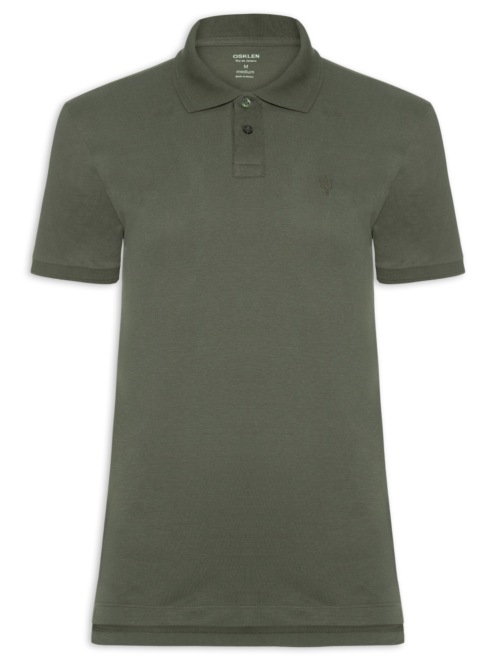 Pólo Masculina Coroa Comfort Verde Osklen