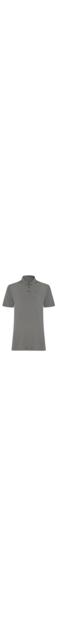 Polo Masculina Cottom Fine Easa Classic Mc - Cinza