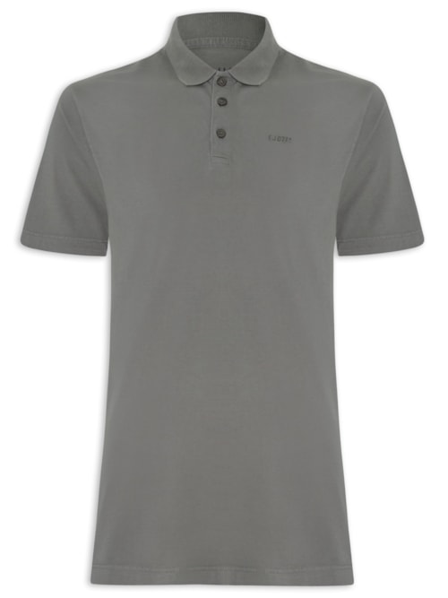 Polo Masculina Cottom Fine Easa Classic Mc – Cinza