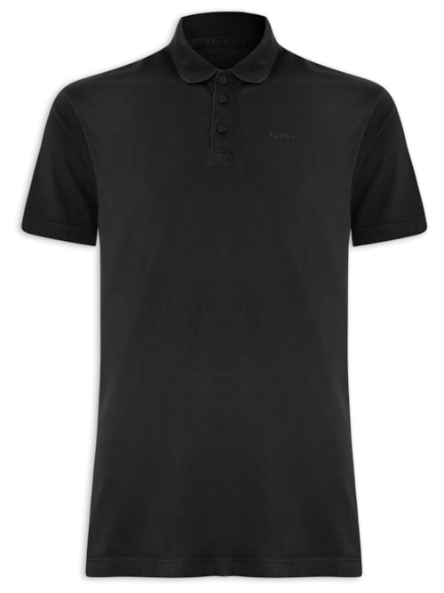 Polo Masculina Cottom Fine Easa Classic Mc – Preto