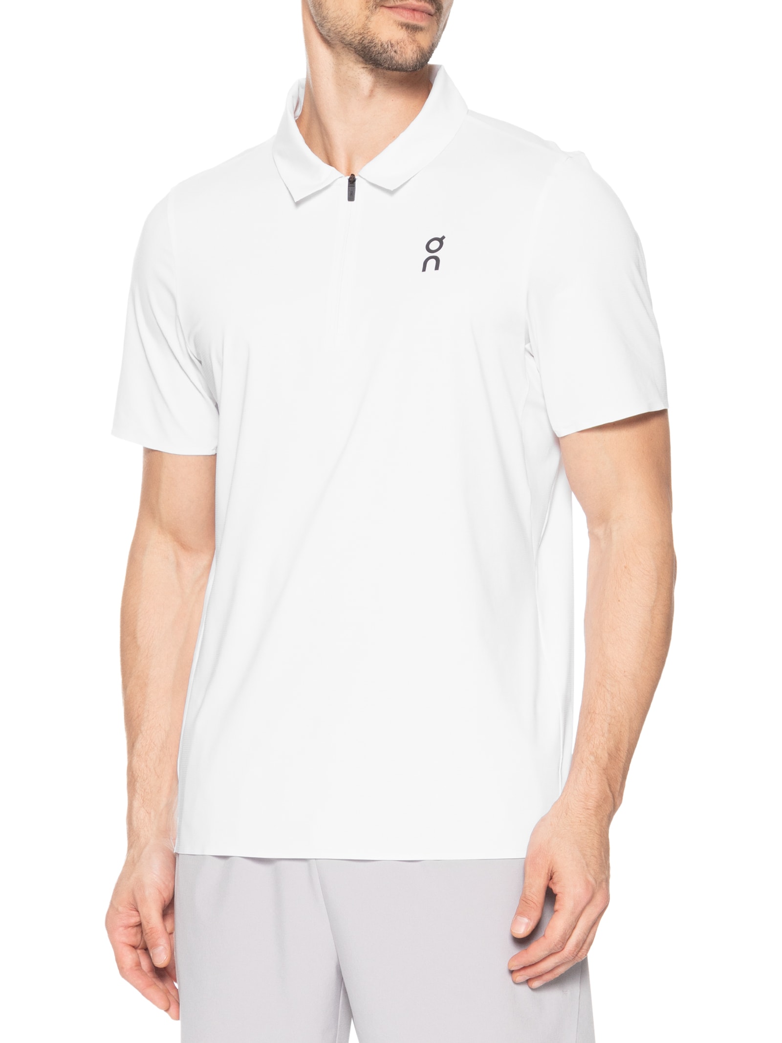 Polo Masculina Court Branco On Running