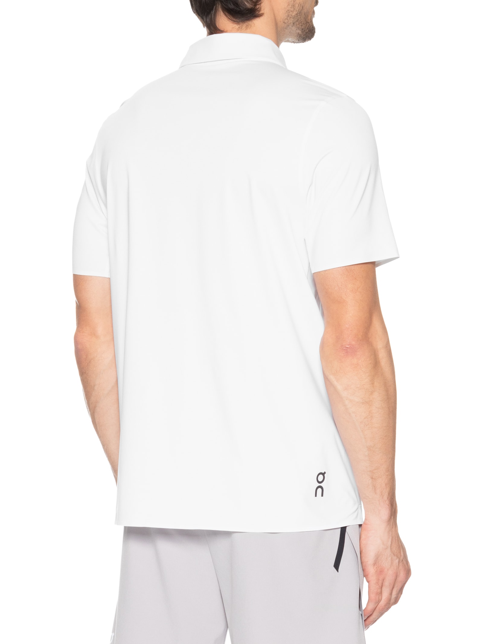 Polo Masculina Court Branco On Running