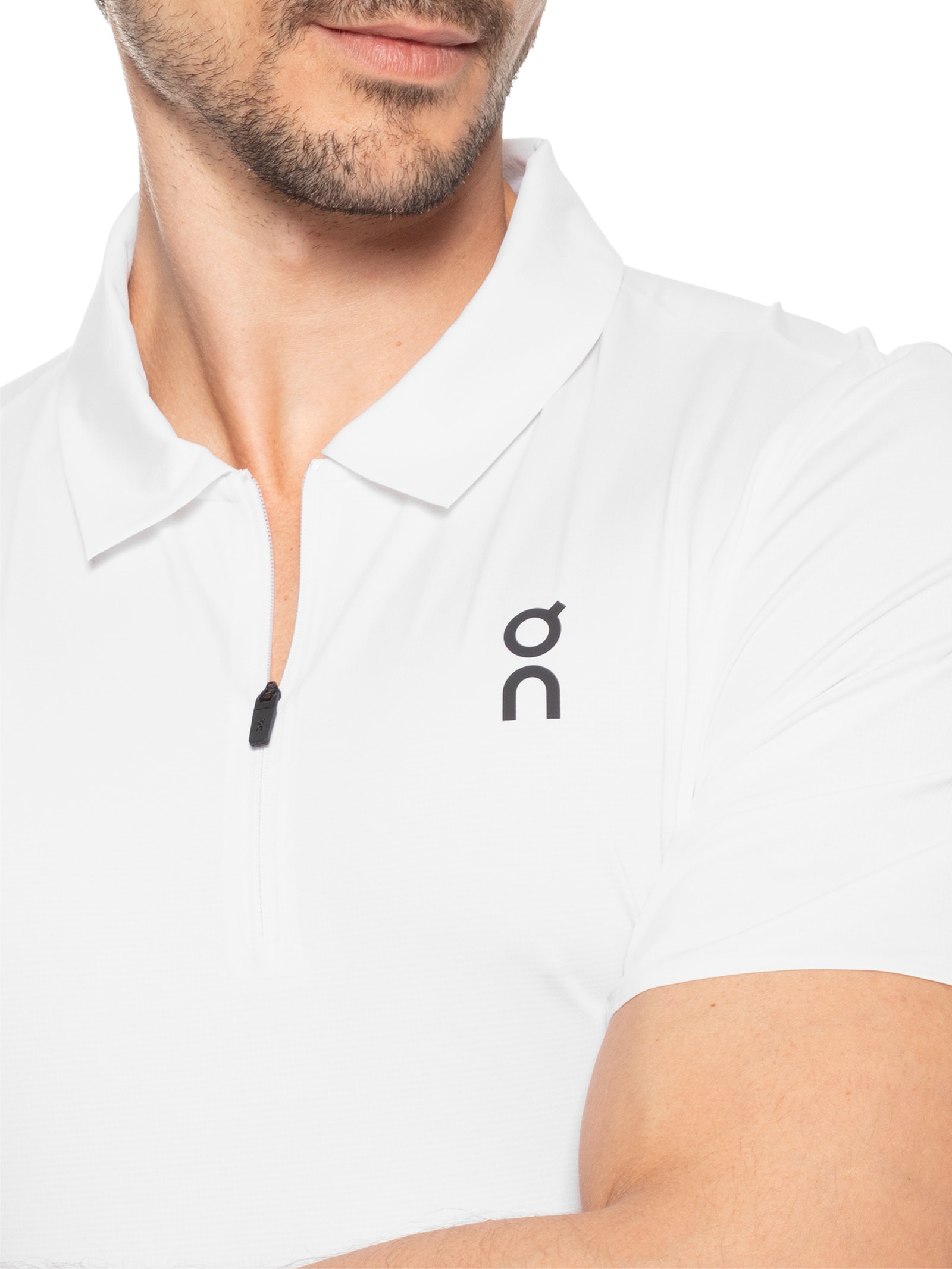 Polo Masculina Court Branco On Running