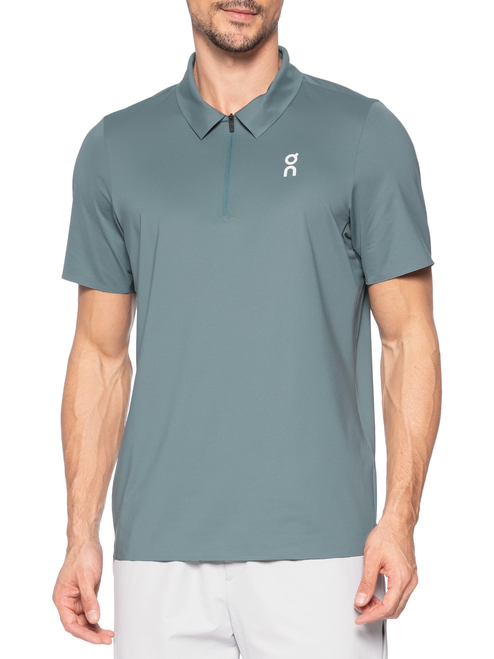 Polo Masculina Court Polo 1 Azul On Running