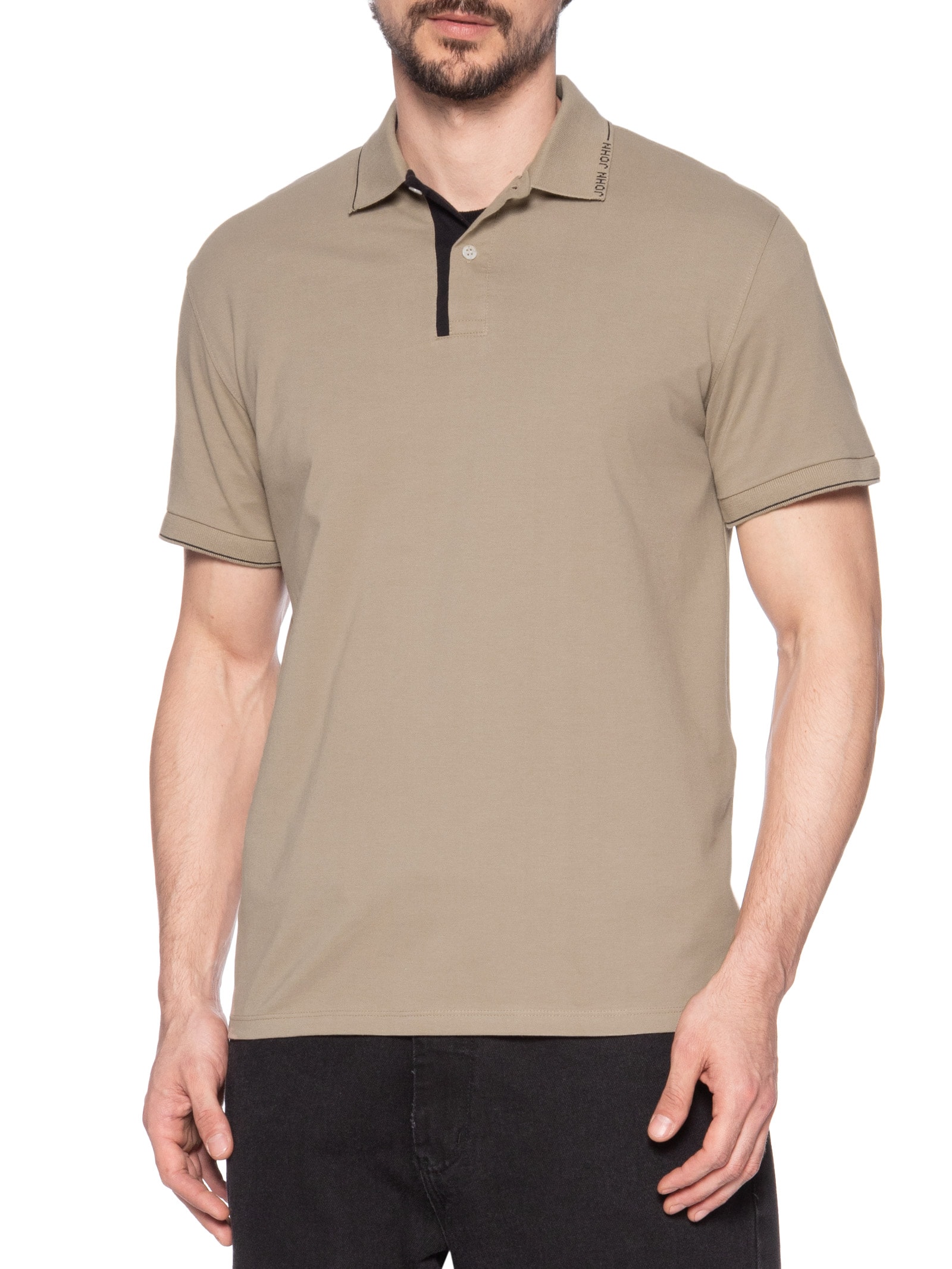 Polo Masculina Creta Bege John John