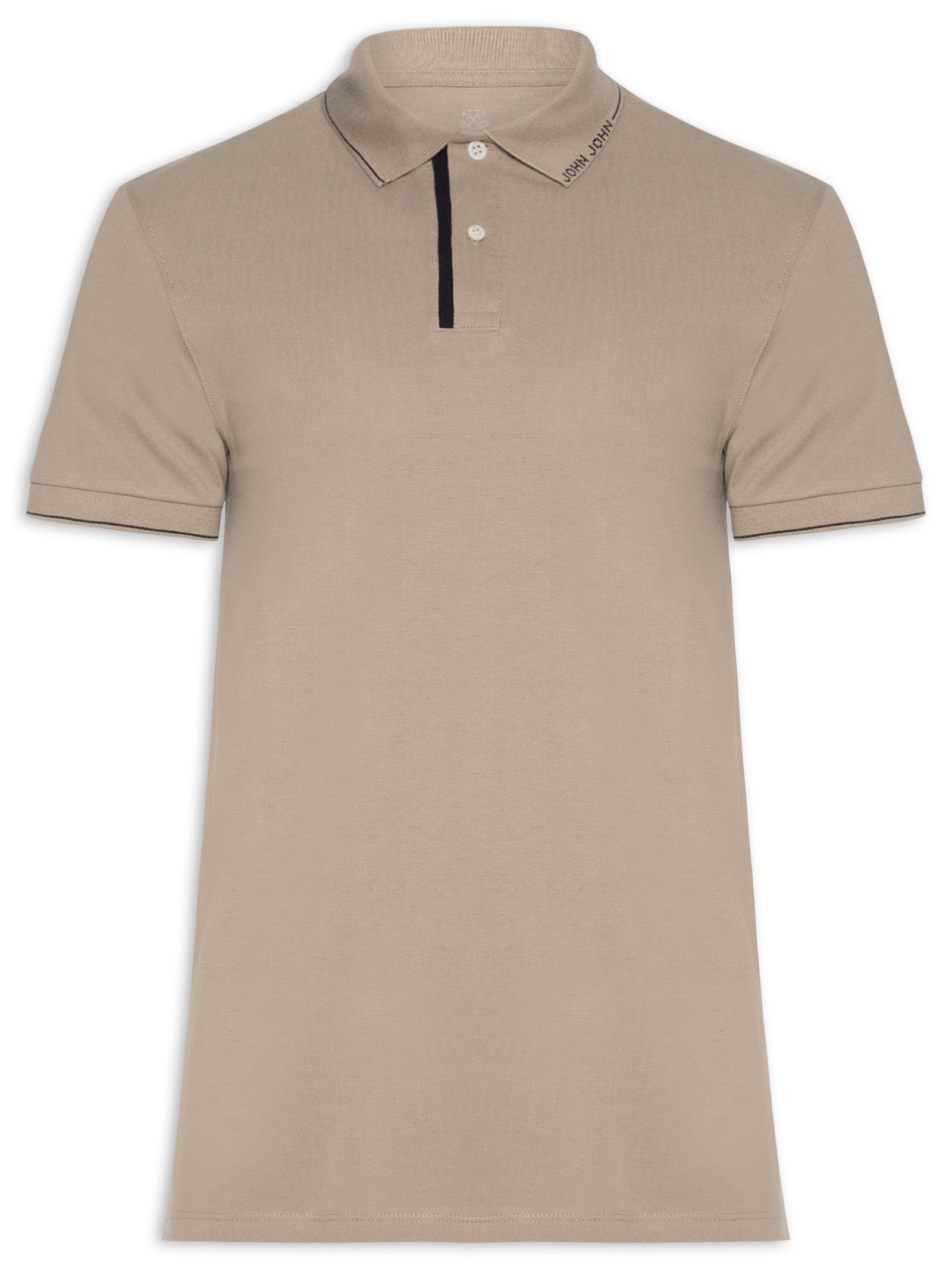 Polo Masculina Creta Bege John John