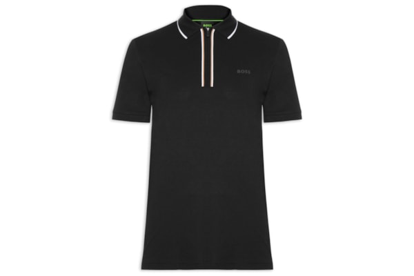 Polo Masculina Crew Neck TS-Logo Slim fit  - Preto