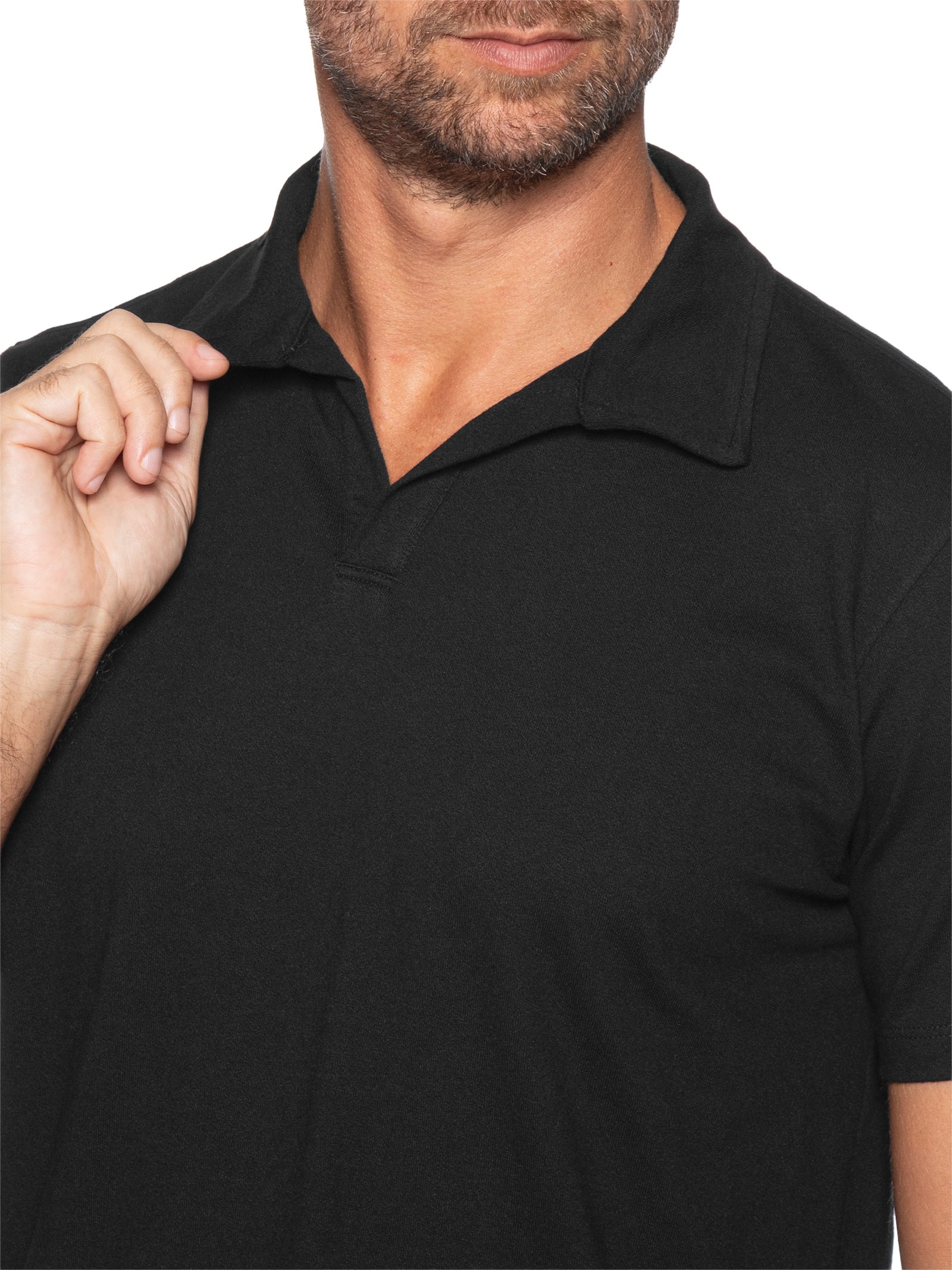 Polo Masculina Cusco Preto Austral