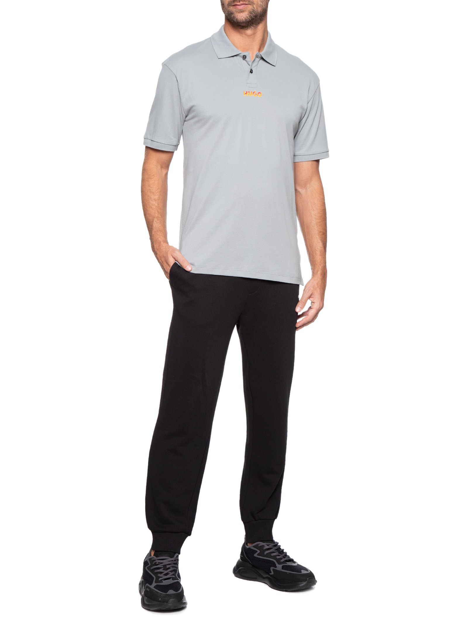 Polo Masculina Dalio 10253147 01 Cinza Hugo