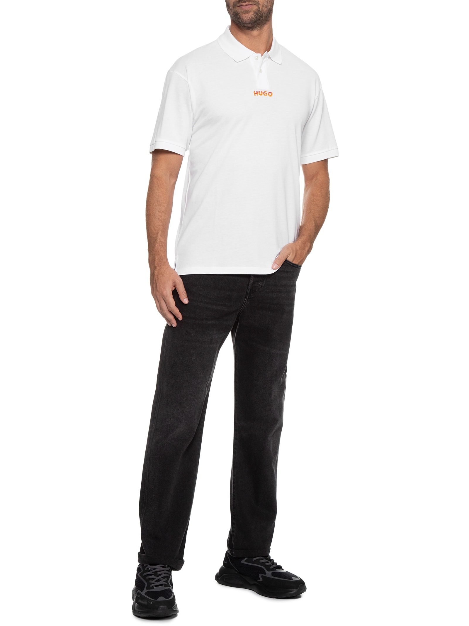 Polo Masculina Dalio Branco Hugo