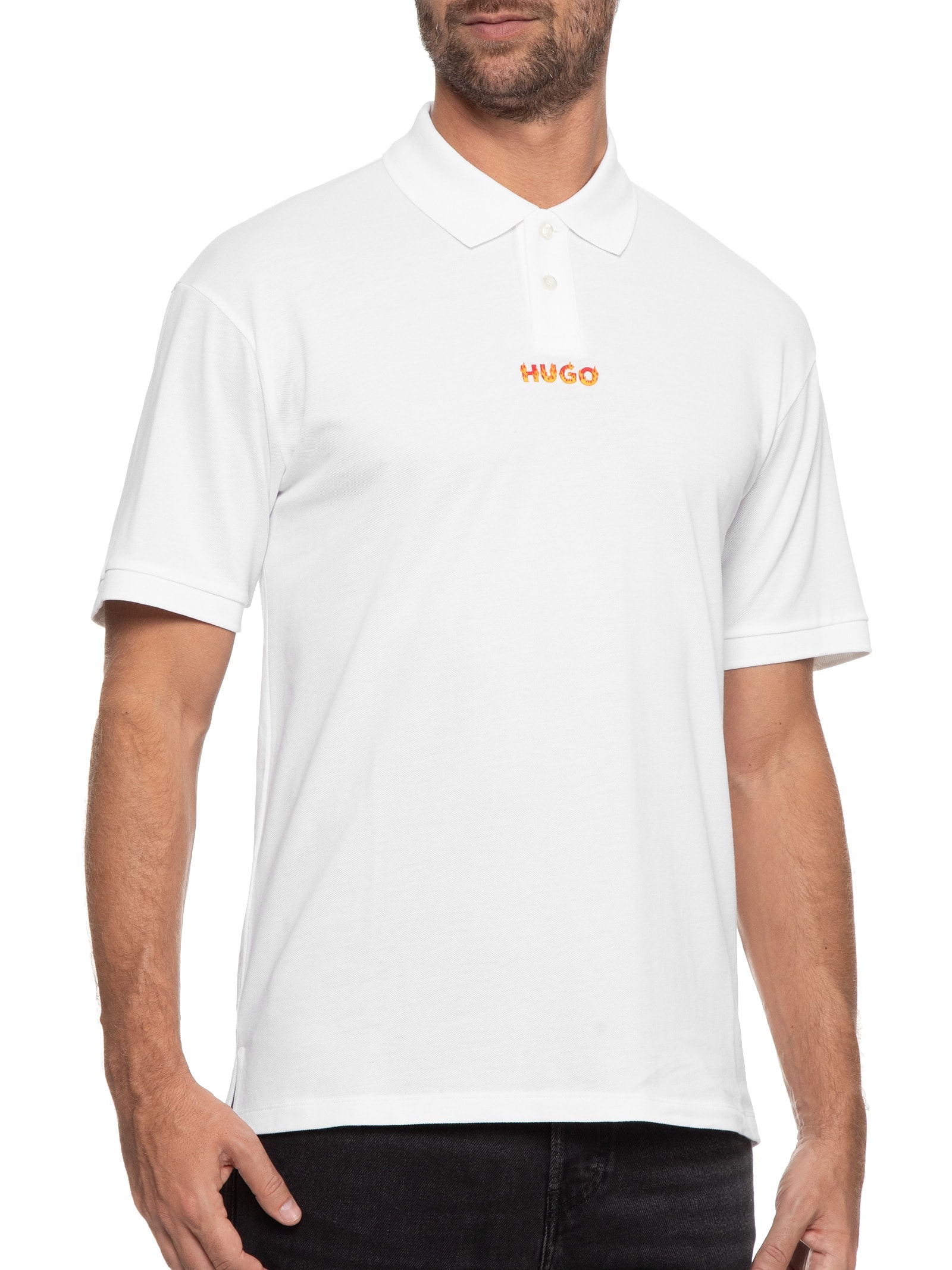 Polo Masculina Dalio Branco Hugo