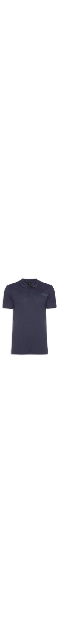 Polo Masculina De Malha - Azul