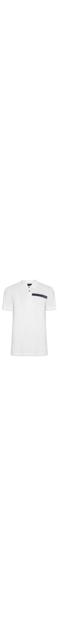 Polo Masculina De Malha - Branco