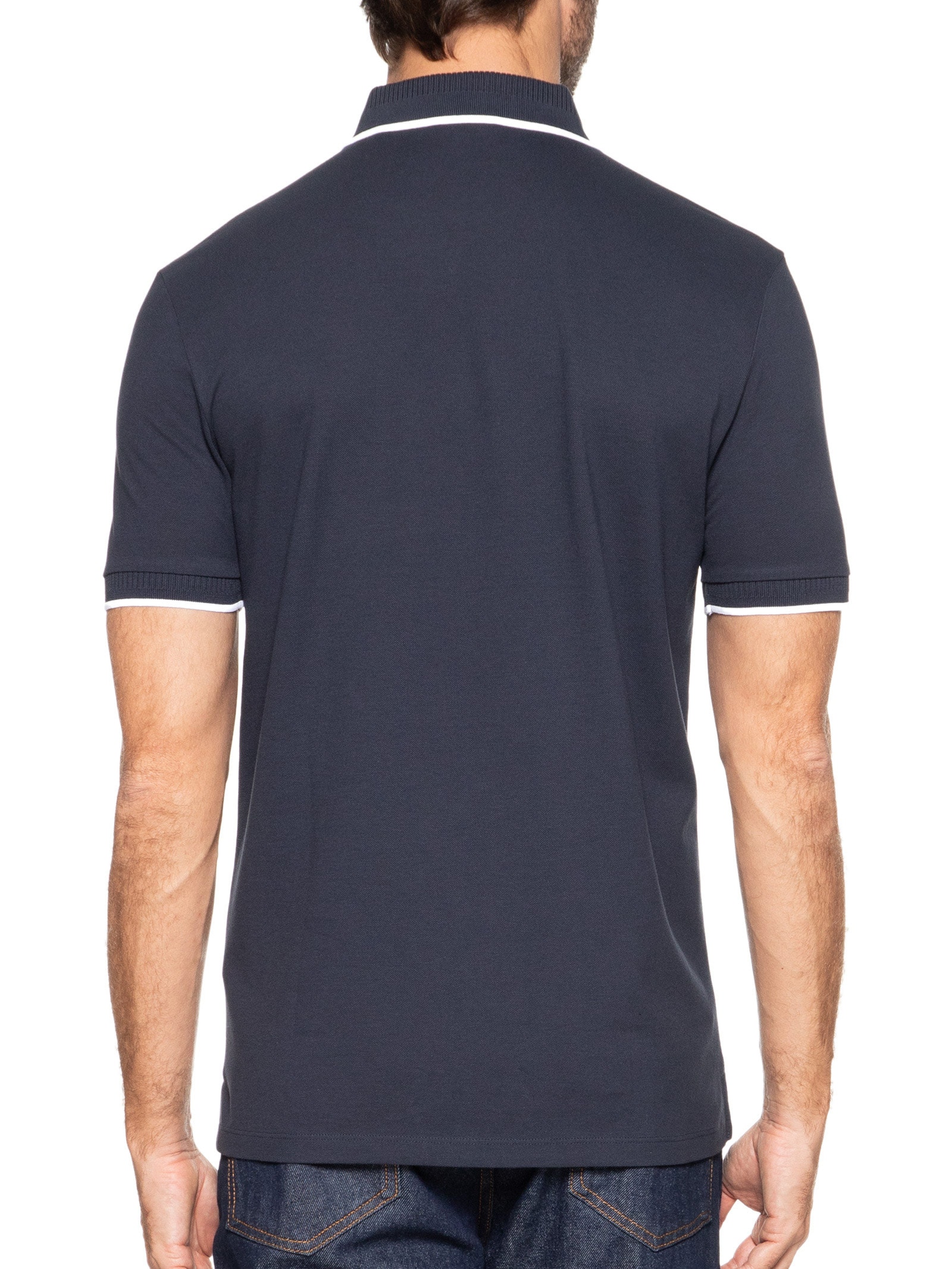 Polo Masculina Deresino Azul Hugo