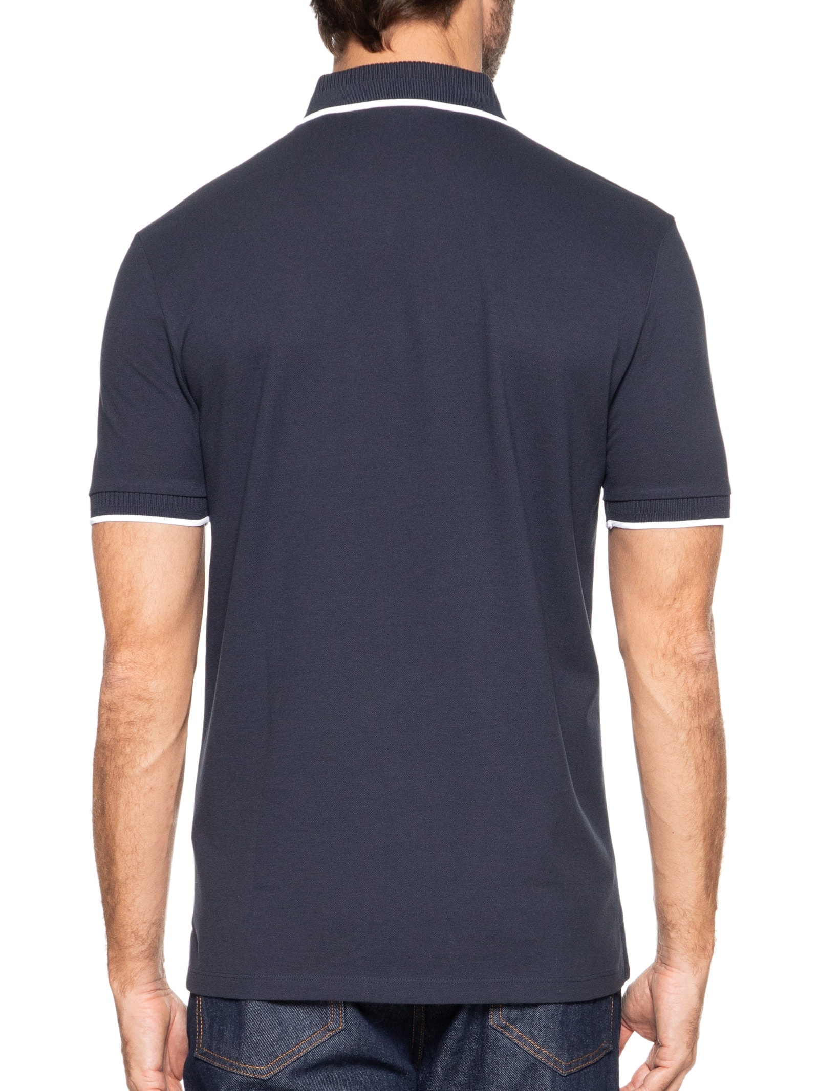 Polo Masculina Deresino Azul Hugo