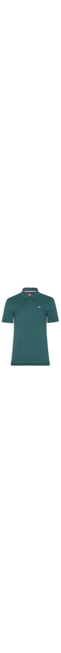 Polo Masculina Detalhe Vista Regular Fit - Verde