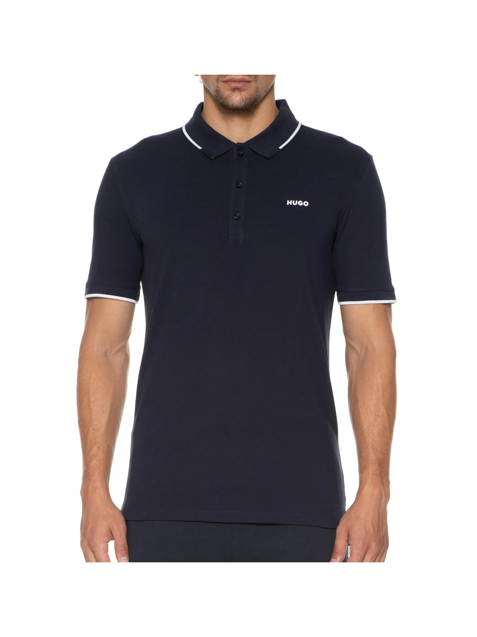 Polo Masculina Dinoso Azul Hugo