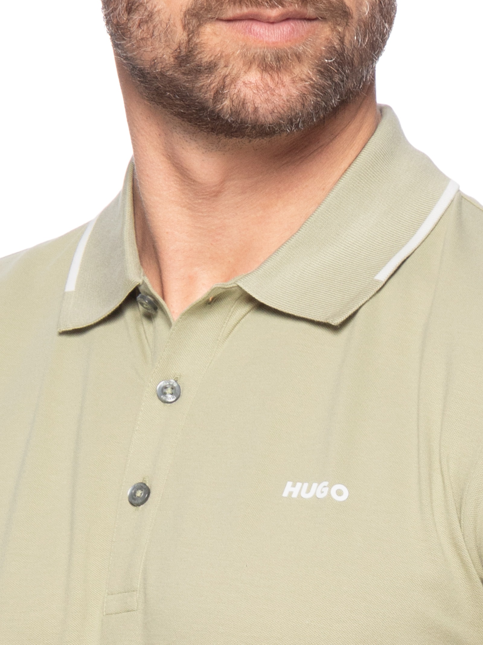 Polo Masculina Dinoso Verde Hugo