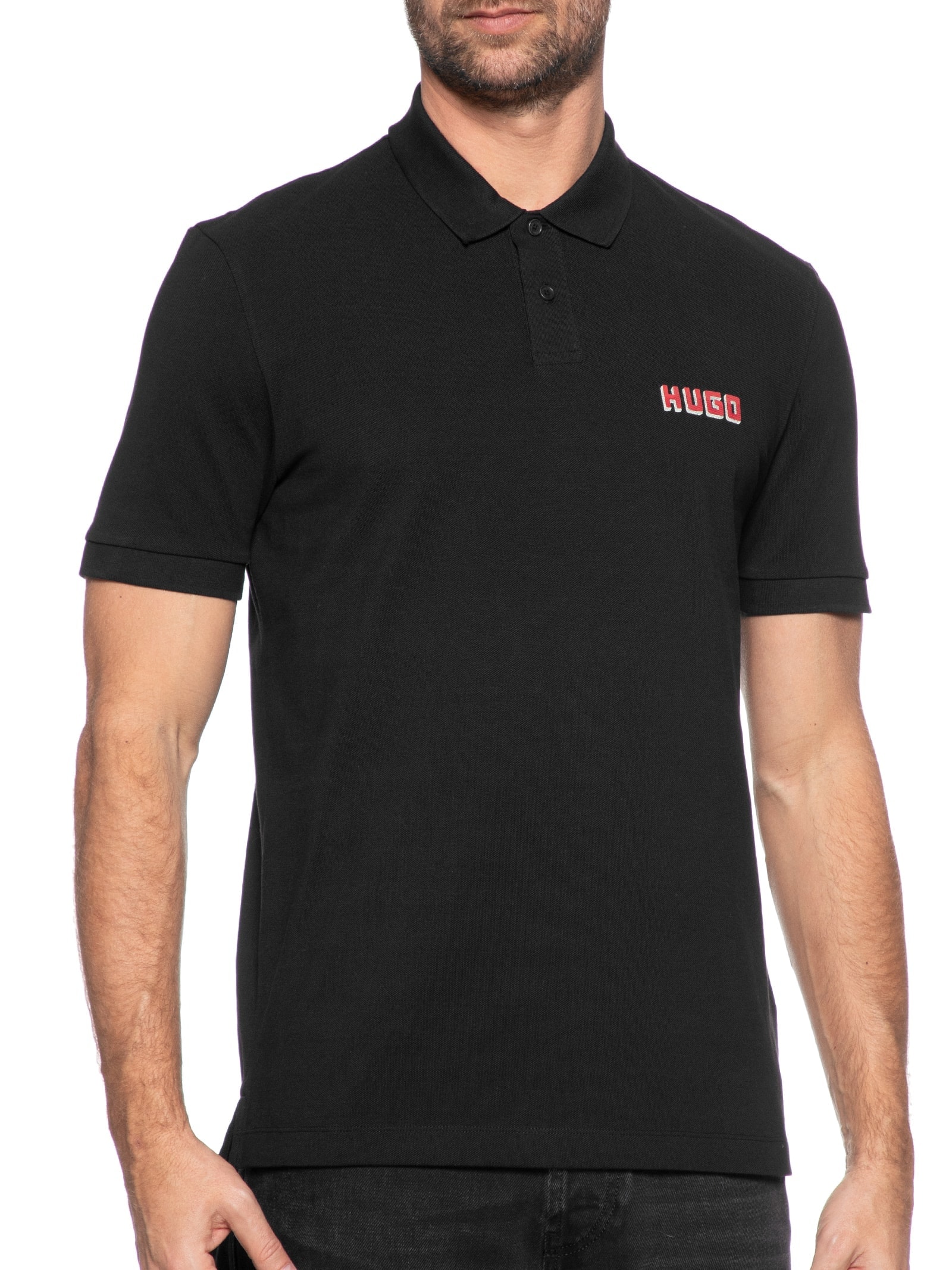 Polo Masculina Diqonos Preto Hugo