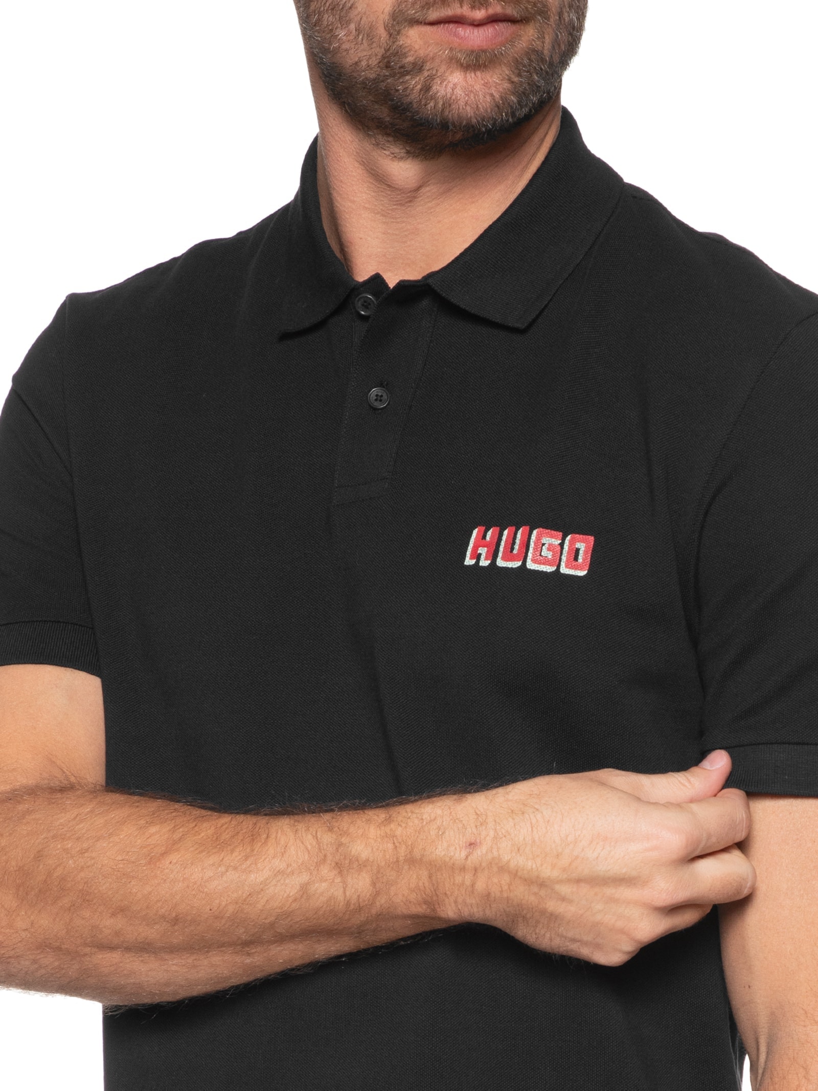 Polo Masculina Diqonos Preto Hugo