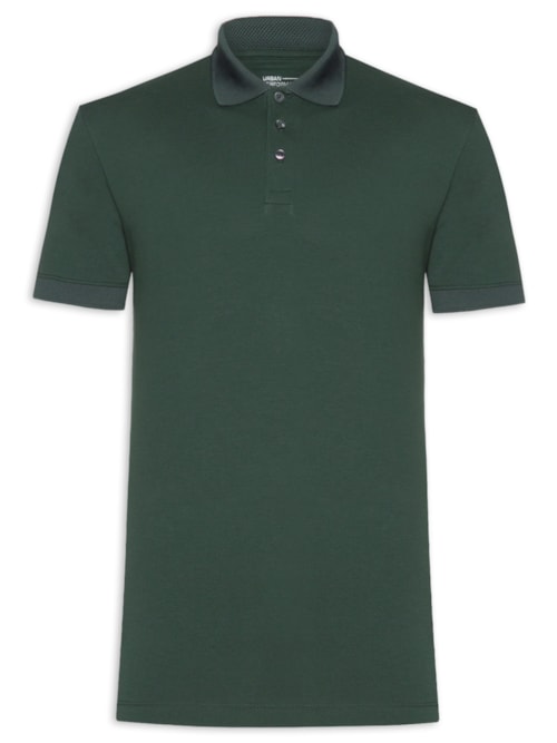 Polo Masculina em Algodão Pima Performing – Verde