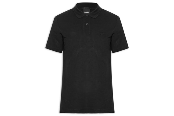 Polo Masculina Em Algodão Piqué Pallas - Preto
