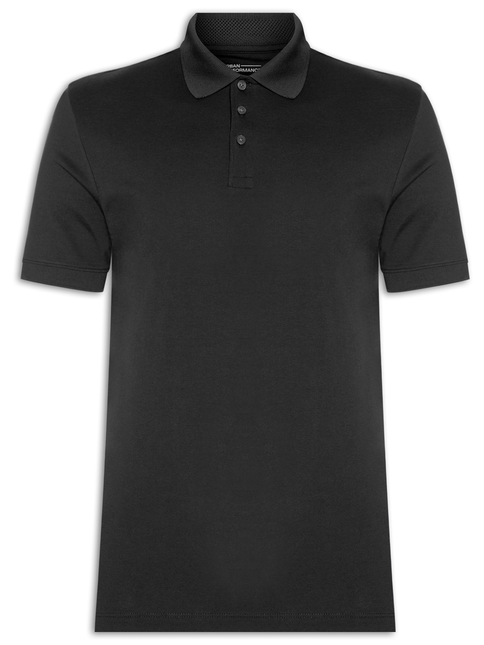 Foxton - Polo Masculina Suedine Pima - Preto