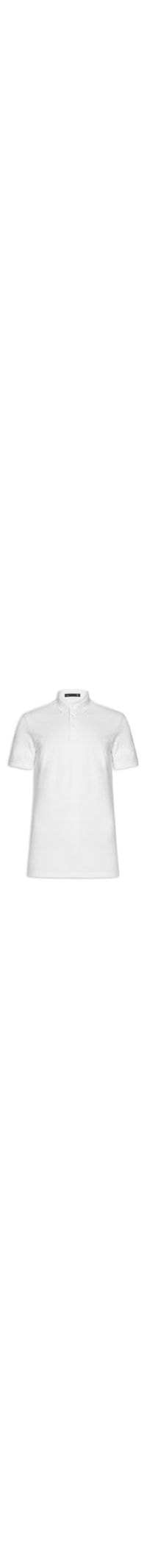 Polo Masculina Em Malha - Branco