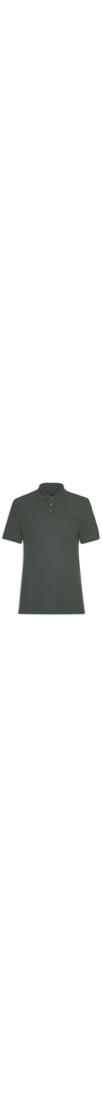 Polo Masculina em Malha Texturizada - Verde