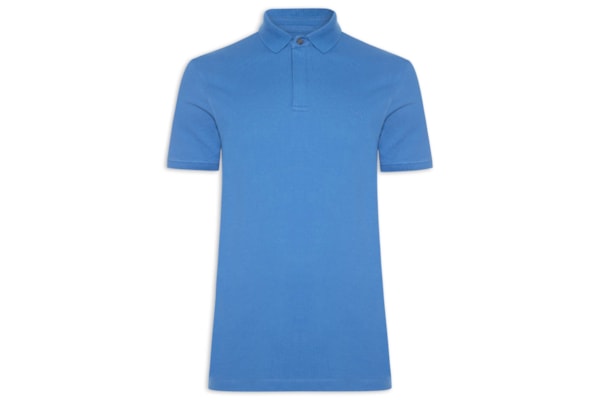 Polo Masculina Em Piquet ColorFix - Azul