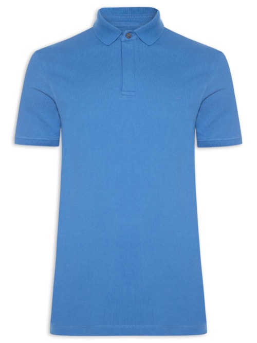Polo Masculina Em Piquet ColorFix – Azul