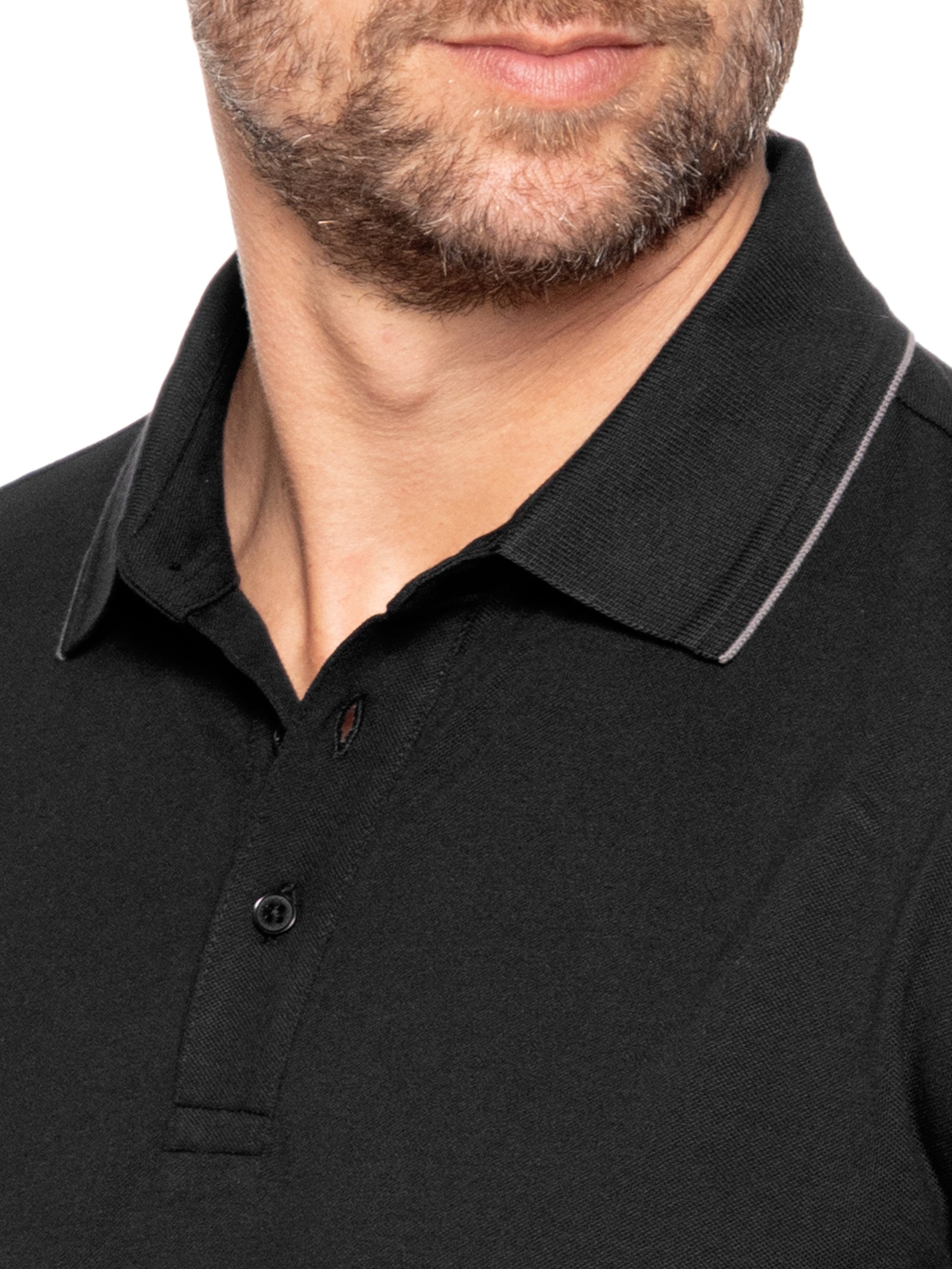 Polo Masculina Em Piquet Flex Preto Urban