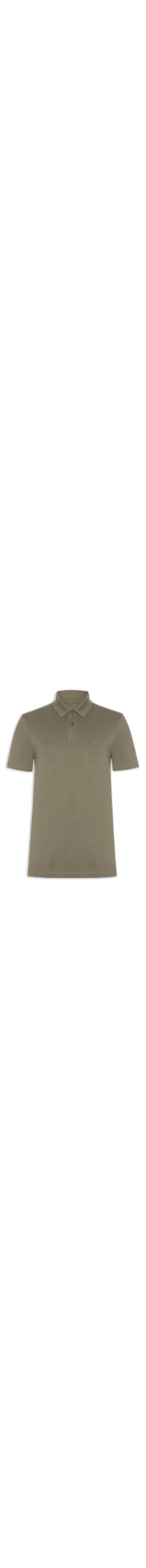 Polo Masculina Em Piquet Gola Contraste - Cinza