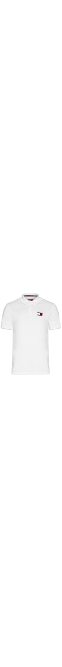 Polo Masculina Emblema Regular Fit Em Algodão - Branco