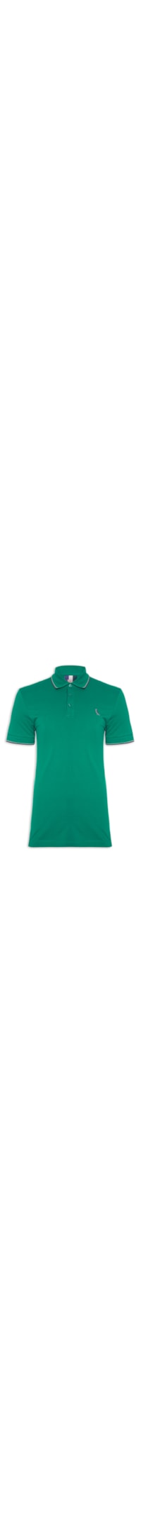 Polo Masculina Enxuto Novo Friso - Verde