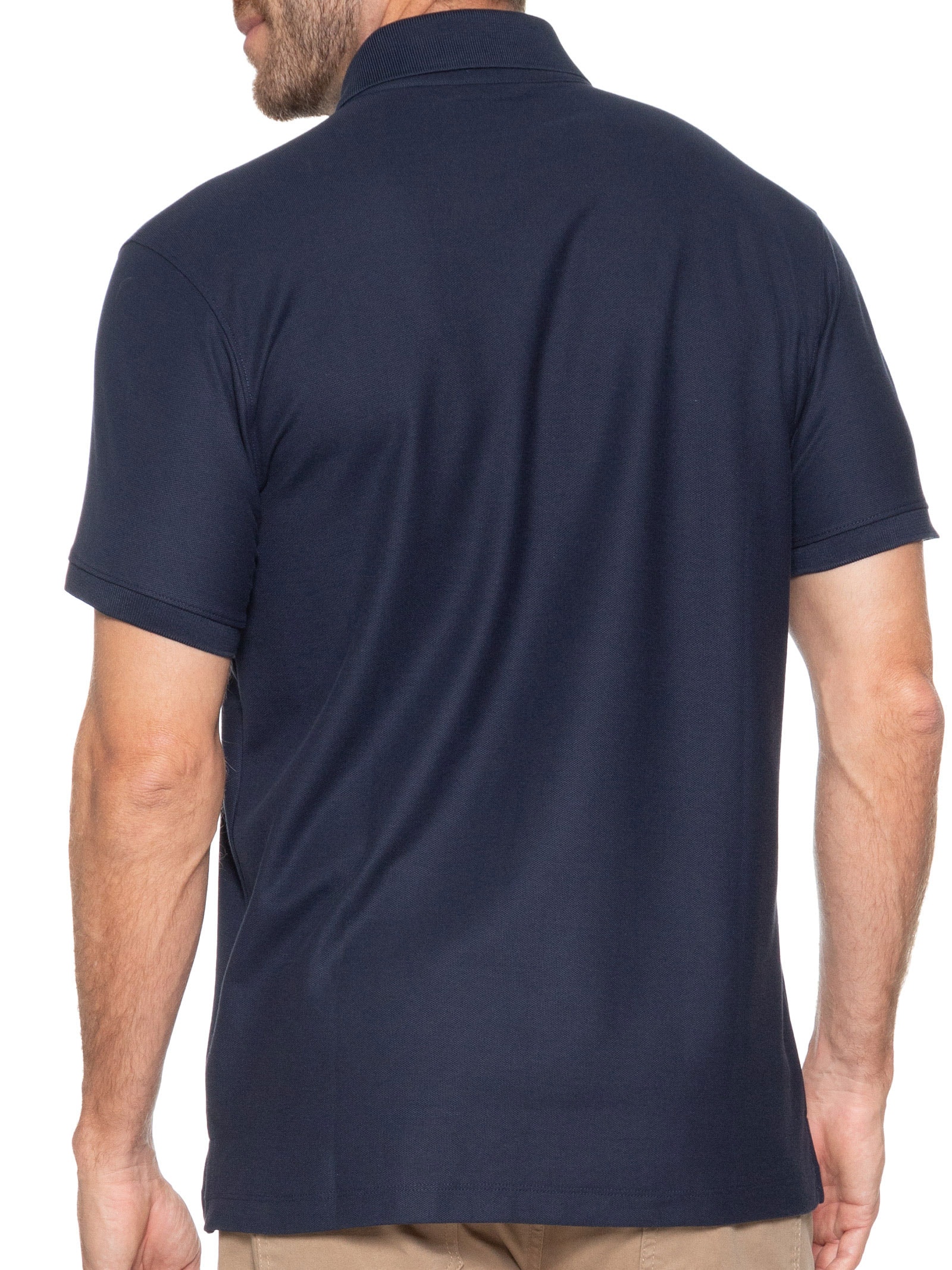 Polo Masculina Essentials em Algodão Pima Azul Dudalina