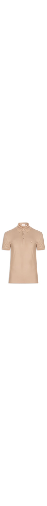 Polo Masculina Essentials em Algodão Pima - Bege