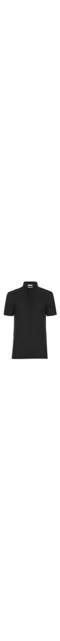 Polo Masculina Essentials Em Algodão Pima - Preto