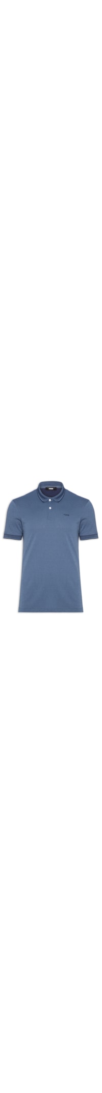 Polo Masculina Estonada - Azul