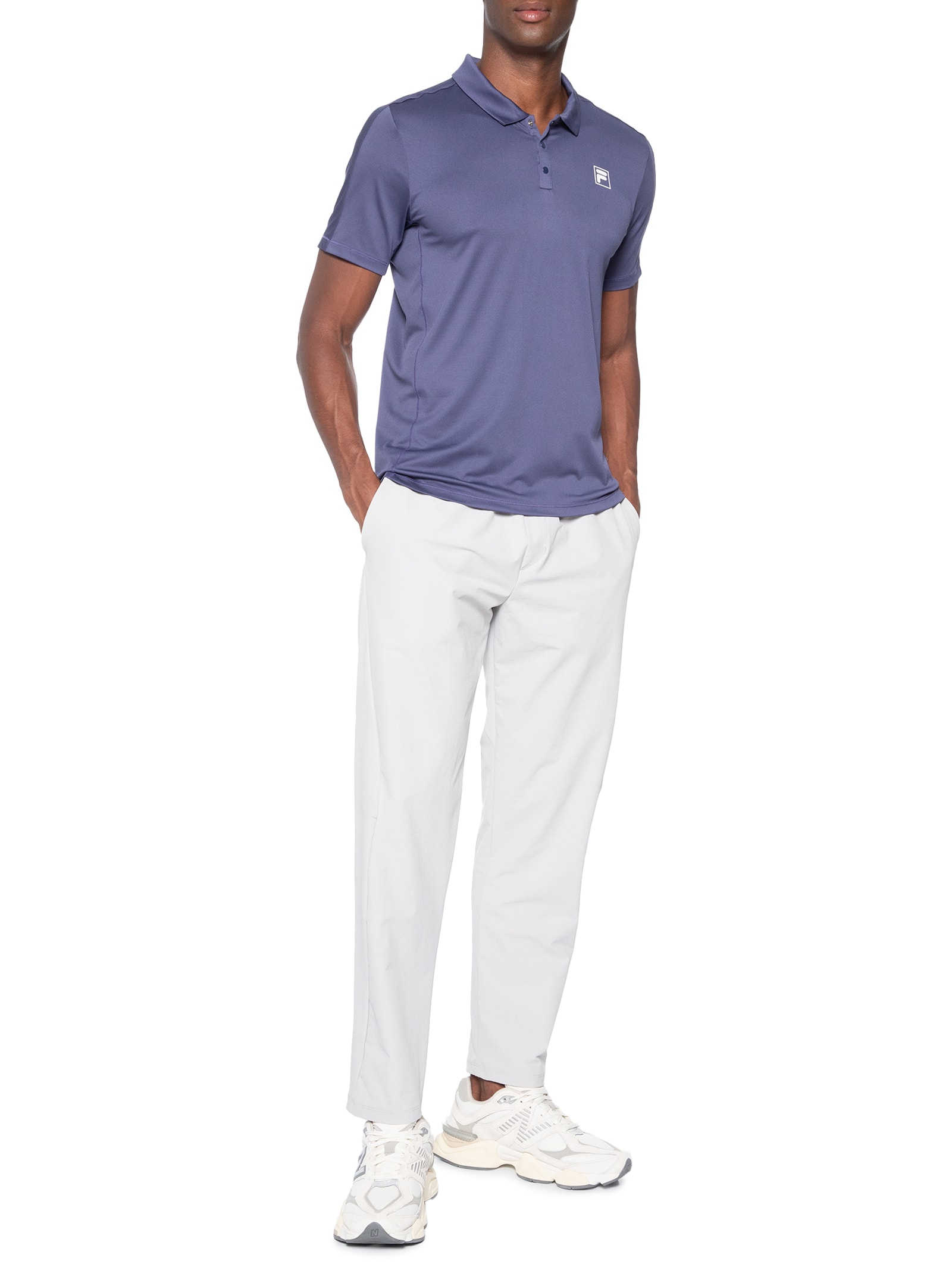 Polo Masculina Fila Tennis Line III Azul Fila