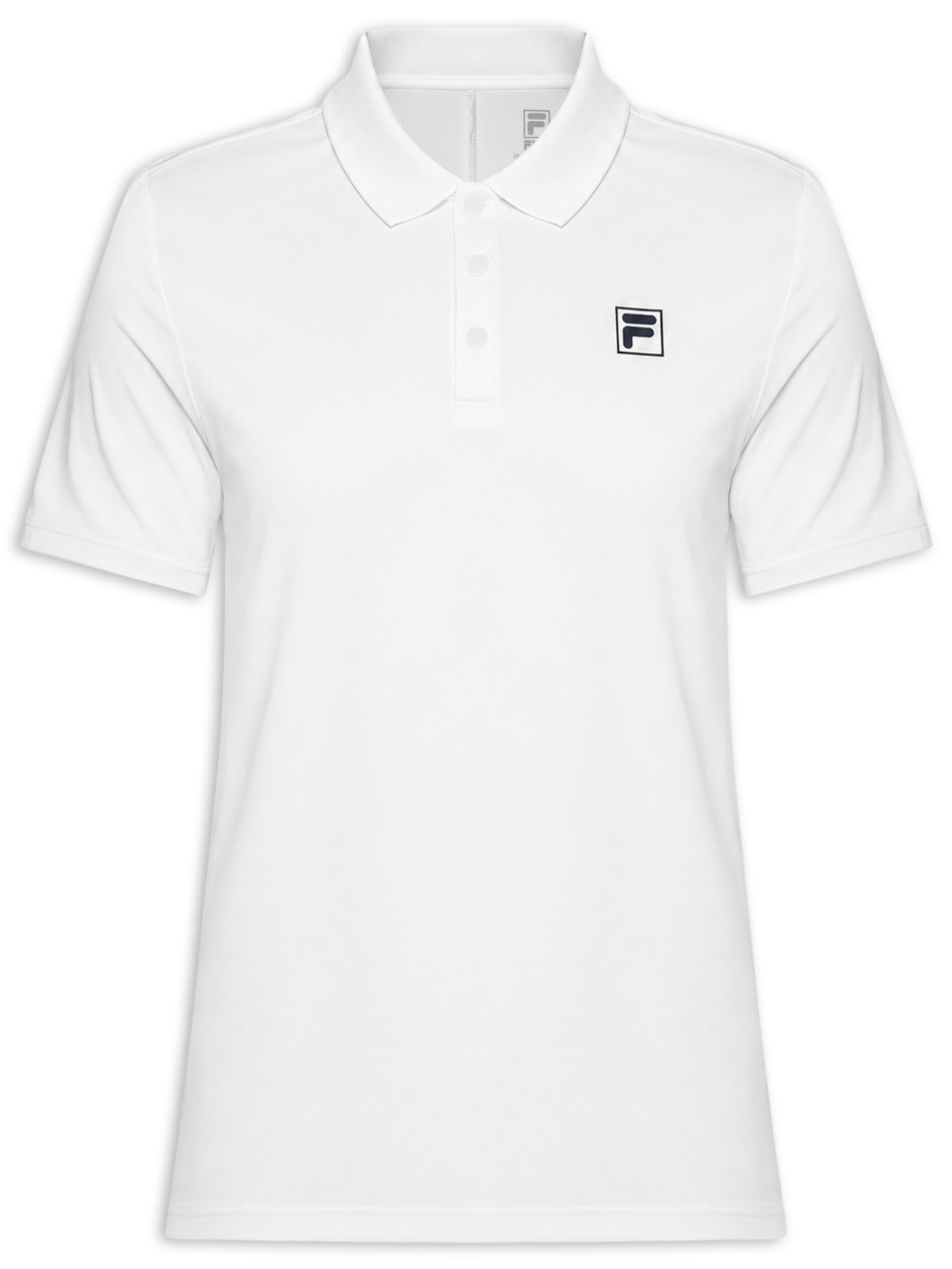 Polo Masculina Fila Tennis Line III – Branco Fila