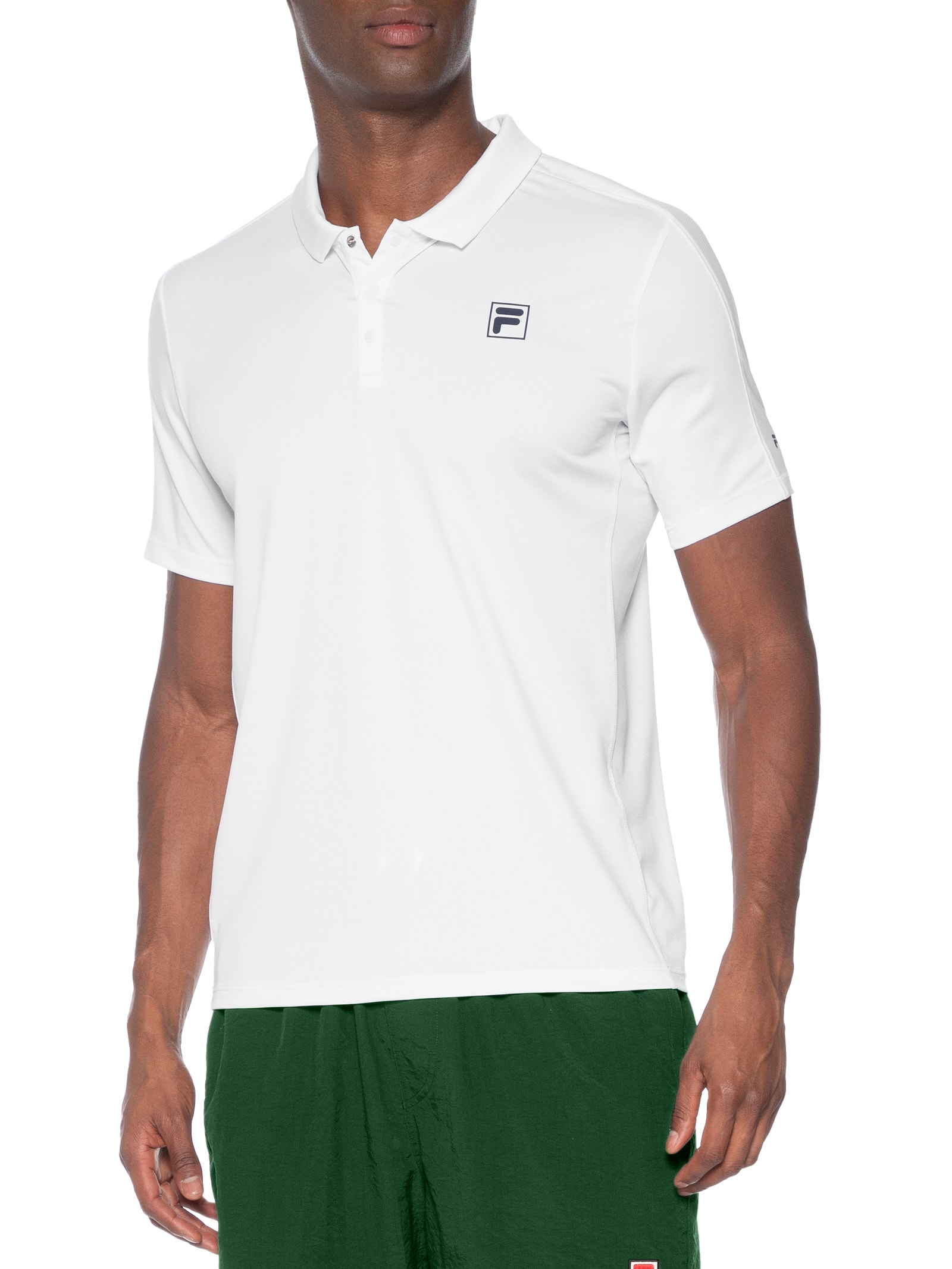 Polo Masculina Fila Tennis Line III – Branco Fila